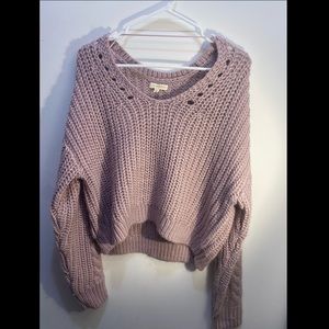 L.A. Hearts lilac sweater